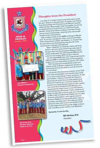 Texas Cavaliers News & Profiles - 2019 summer issue