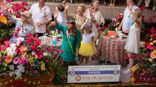 Celebration at the River Parade.